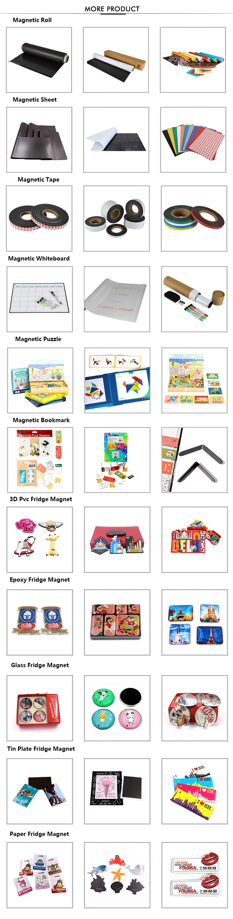 Decorative Magnetic Photo Frame 5X7 Fridge Magnet Magnetic Photo Pocket 4X6