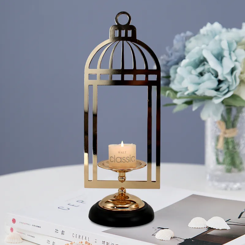 Desktop Birdcage Candlestick Home Decoration Candle Stand Holdermetal Lantern Candle Holder Creative Ornaments