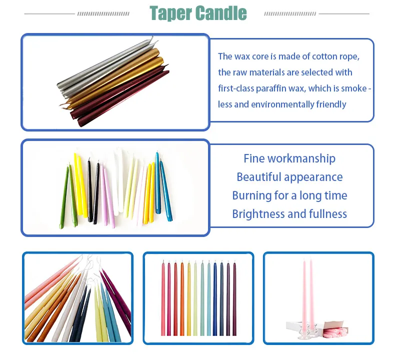Different Color Taper Candle Candle for Sale