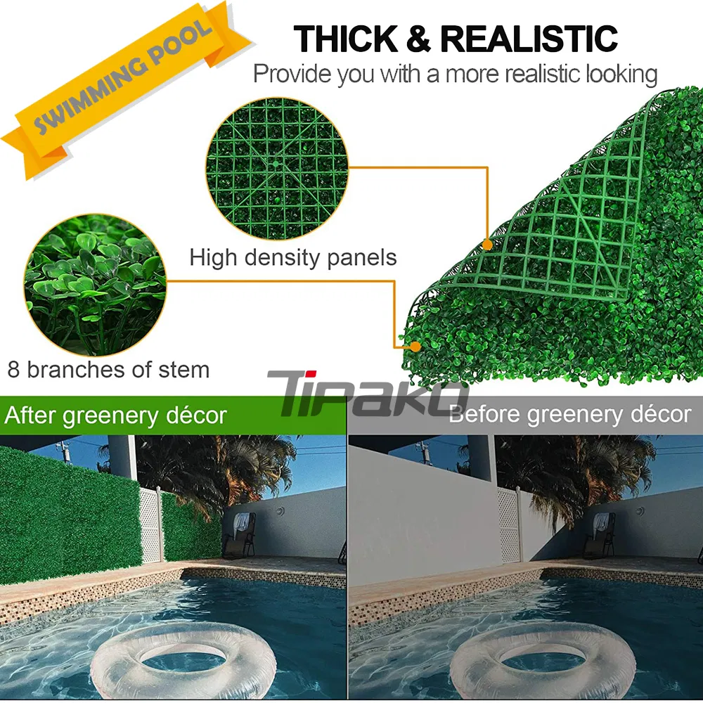 DIY Synthetic Shrub Emulation Wall Plant for Wedding with SGS