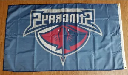Echl South Carolina Stingrays Flag 3X5FT (90X150cm) Big Size Full Size Flags Christmas Festival Celebrate Decorative Banner