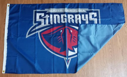 Echl South Carolina Stingrays Flag 3X5FT (90X150cm) Big Size Full Size Flags Christmas Festival Celebrate Decorative Banner