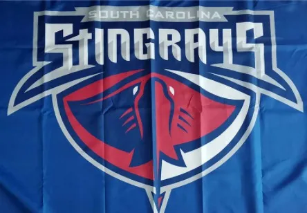 Echl South Carolina Stingrays Flag 3X5FT (90X150cm) Big Size Full Size Flags Christmas Festival Celebrate Decorative Banner