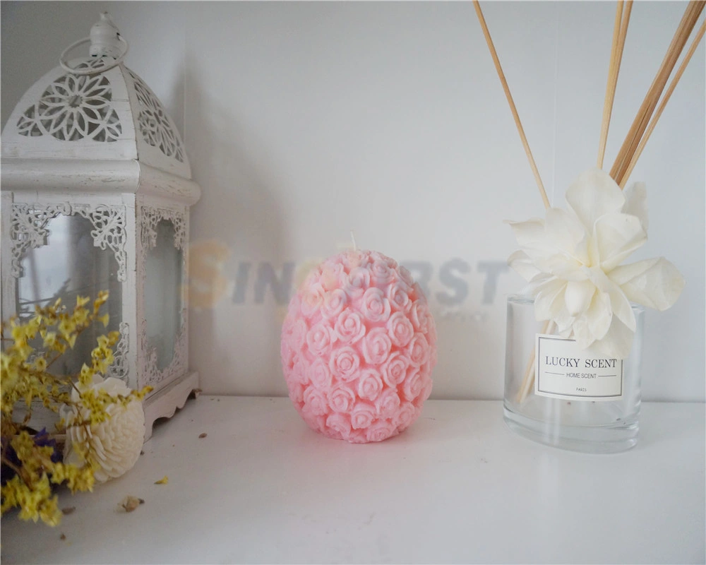 Elegant White and Pink and Ball Wedding Favors Candles
