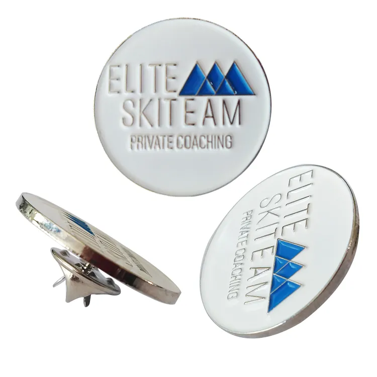 Enamel Metal Pin Hard Enamel Lapel Pin Advertising Logo Pin Badge with Butterfly Clutch