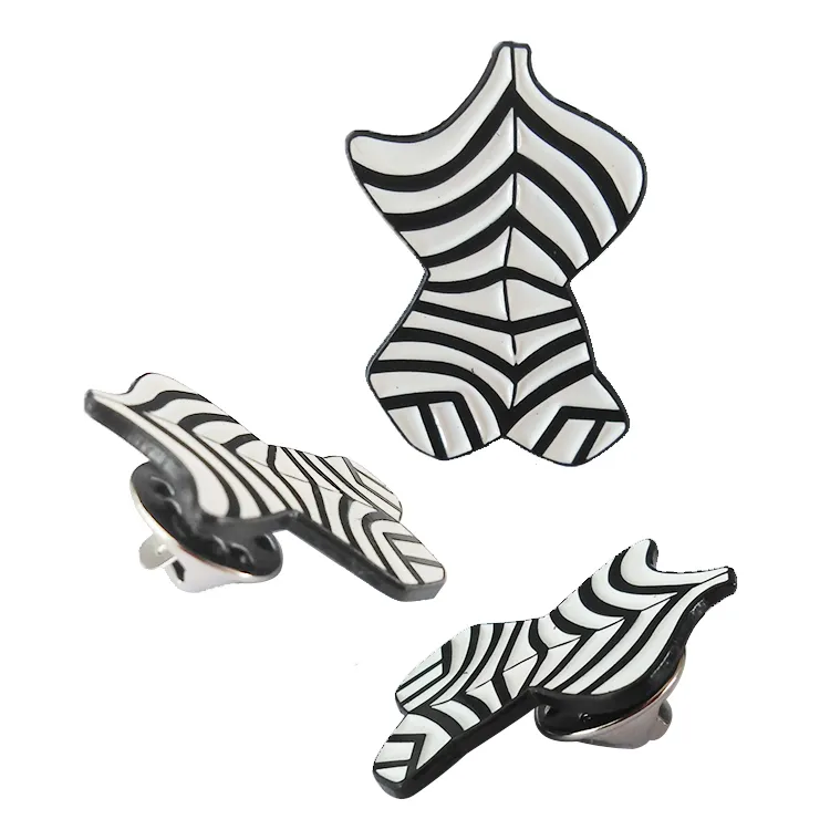 Enamel Metal Pin Hard Enamel Lapel Pin Advertising Logo Pin Badge with Butterfly Clutch