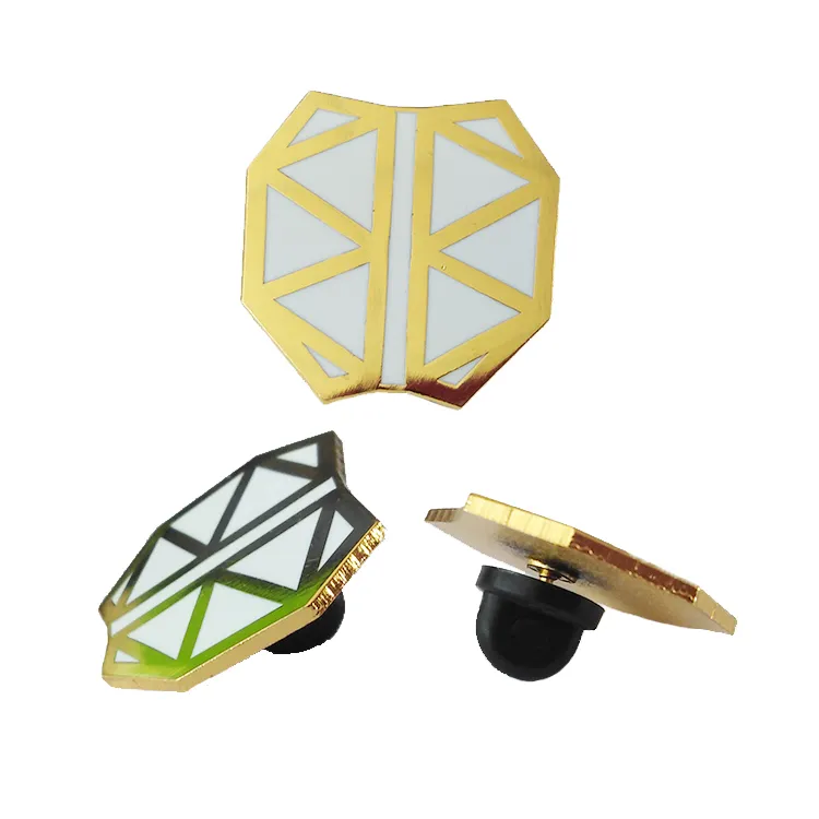 Enamel Metal Pin Hard Enamel Lapel Pin Advertising Logo Pin Badge with Butterfly Clutch