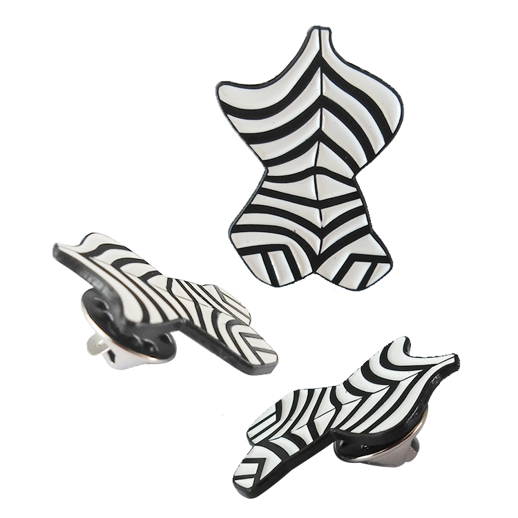 Enamel Metal Pin Hard Enamel Lapel Pin Advertising Logo Pin Badge with Butterfly Clutch
