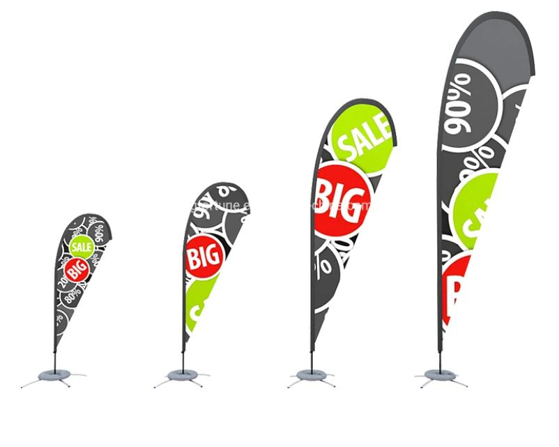Event Trade Show Flying Swooper Beach Feather Bow Rectangle Teardrop Backpack Flag Banners