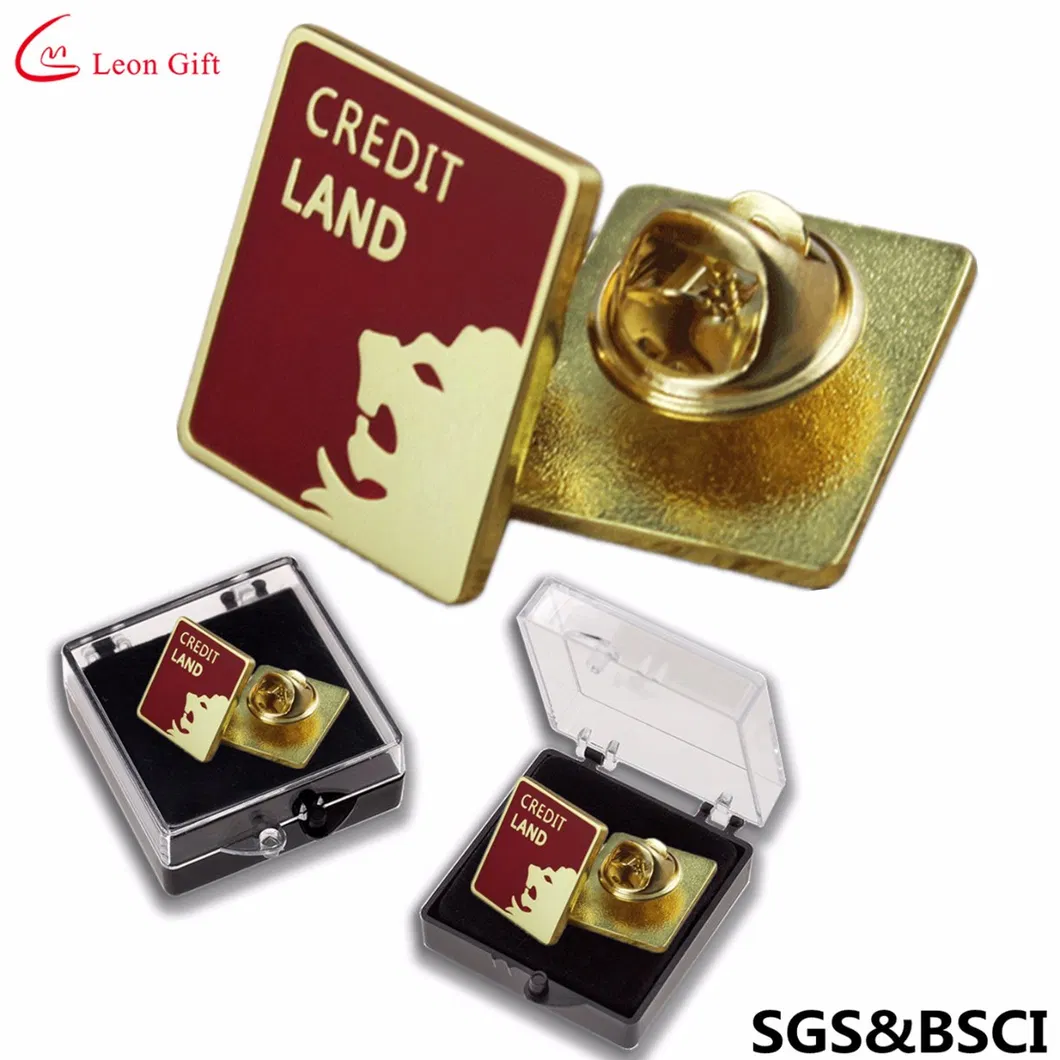 Factory Custom Logo Fashion Design High Quality Gold Brand Lions Club Souvenir Metal Hard Enamel Lapel Pin