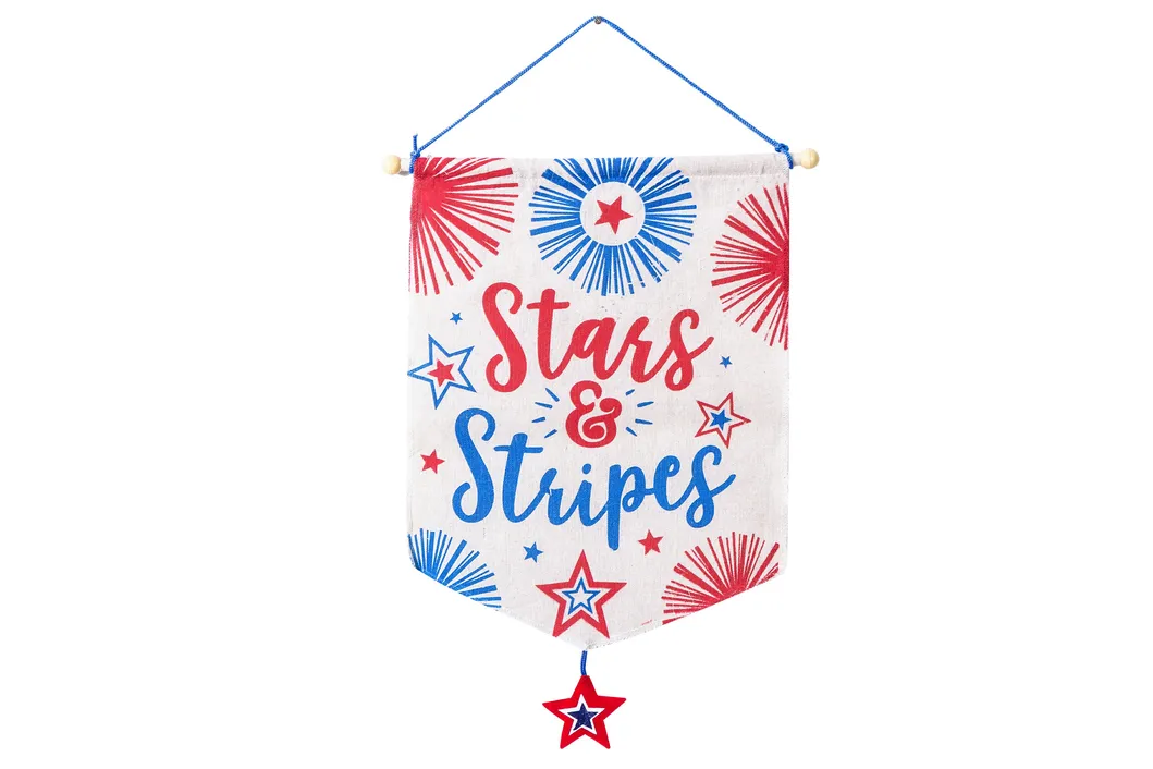 Factory Direct Sale Can Be Customized Five-Star Firework Pattern Fashion Jewelry Home Large Hanging Flag Decoration
