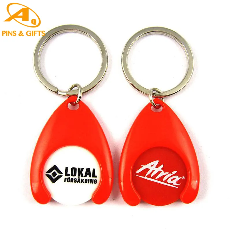 Factory Direct Sale Cheap Metal Blank UK Car Wash Custom Arcade Laser Engraved Car Shaped Keychain in Bulk Shopping Trolly Plastic Cart Coin Token