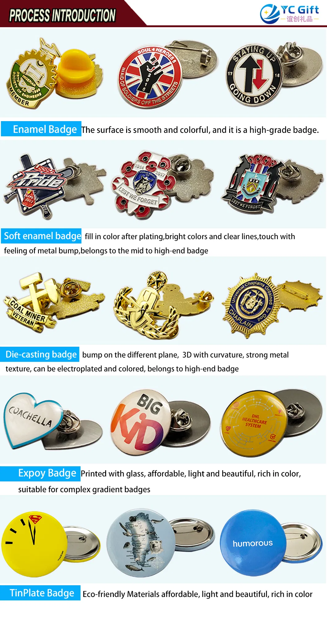 Factory Price Custom Art Crafts Colorful Cartoon Food Idol Tinplate Lapel Pin Holder Company Activity Personalized Promotion Gift Tin Button Badge for Wholesale