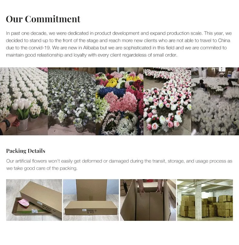 Factory Price Gift Flower and Green Leaf for Home Decoration
