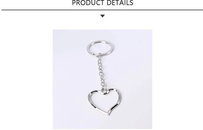Fashion Alloy Keychain with Love Shape