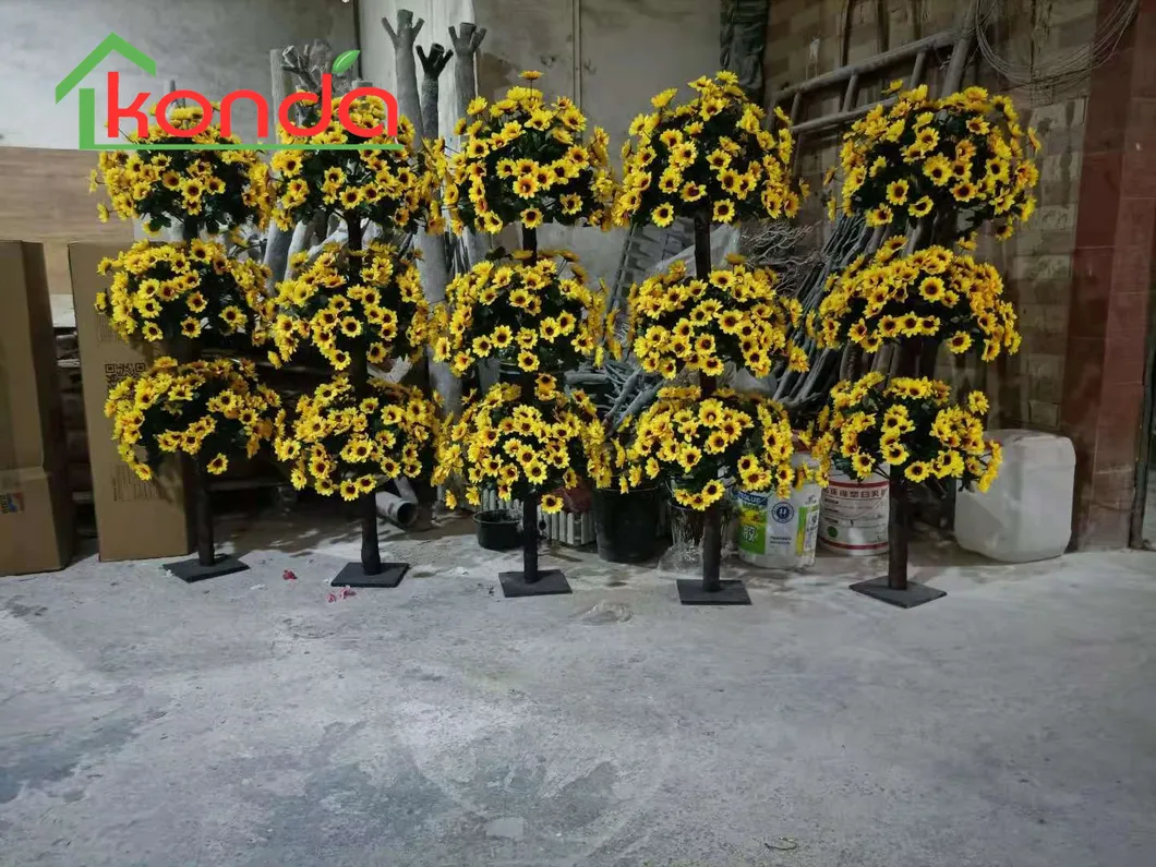 Faux Silk Rose Blossom Artificial Wisteria Flower Trees for Decoration