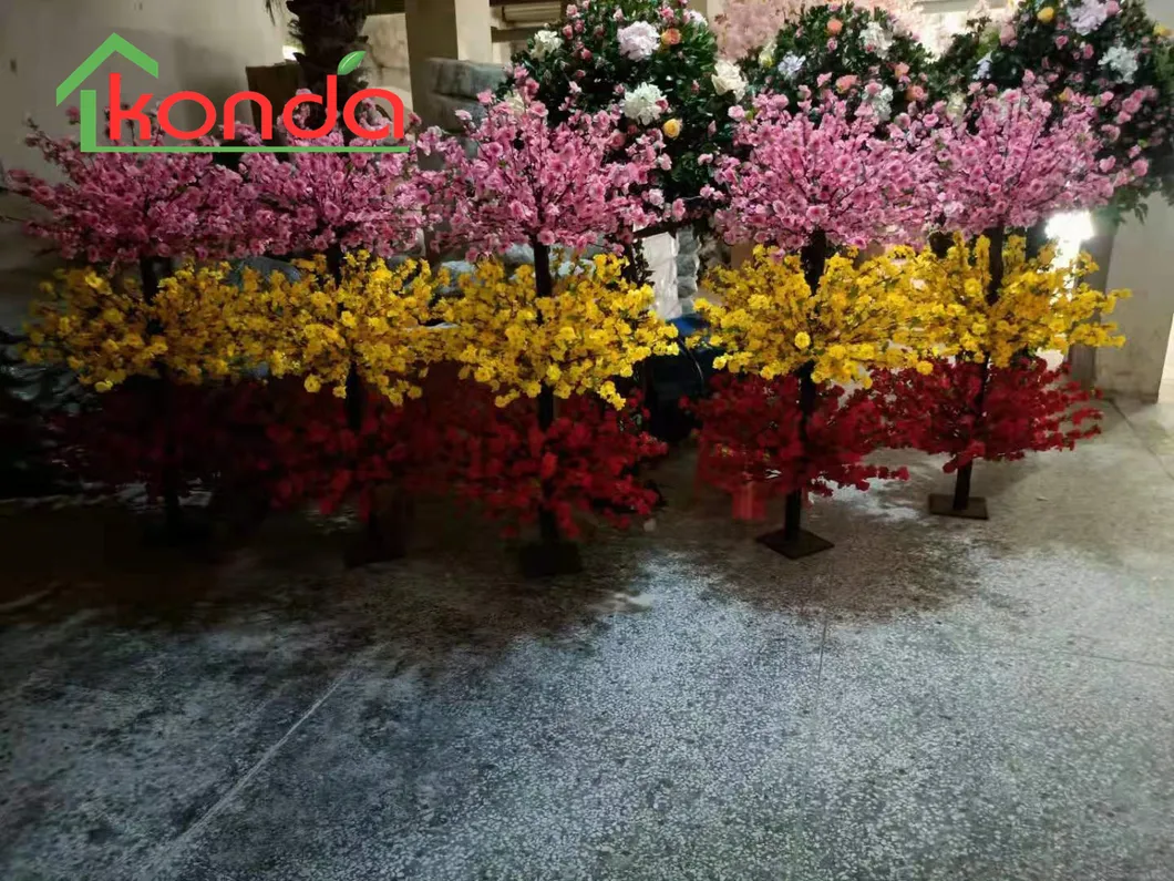 Faux Silk Rose Blossom Artificial Wisteria Flower Trees for Decoration