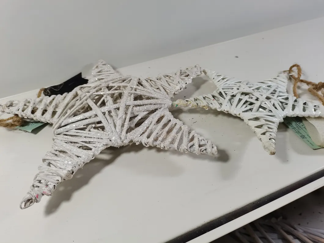 Five-Pointed Star, Christmas Five-Pointed Star Pendant, Christmas Ornaments, Christmas Gifts, Wicker Five-Pointed Star