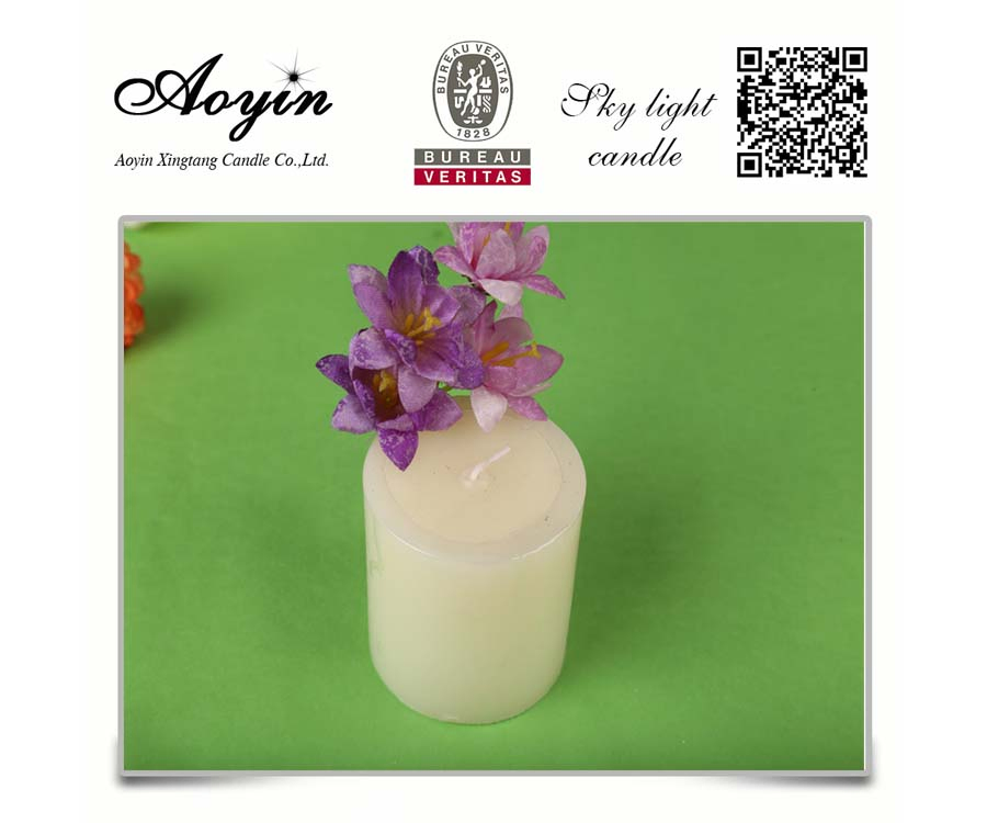 Flameless 450g White Flute Candle to Angola