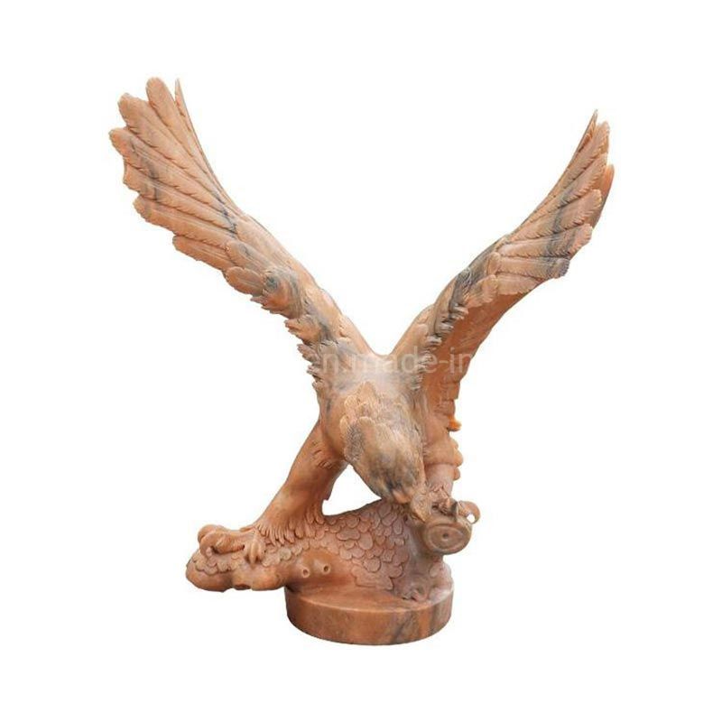 Garden Decor Modern Art Polish Stone Marble Granite Eagle Statue Sculpture with Wings