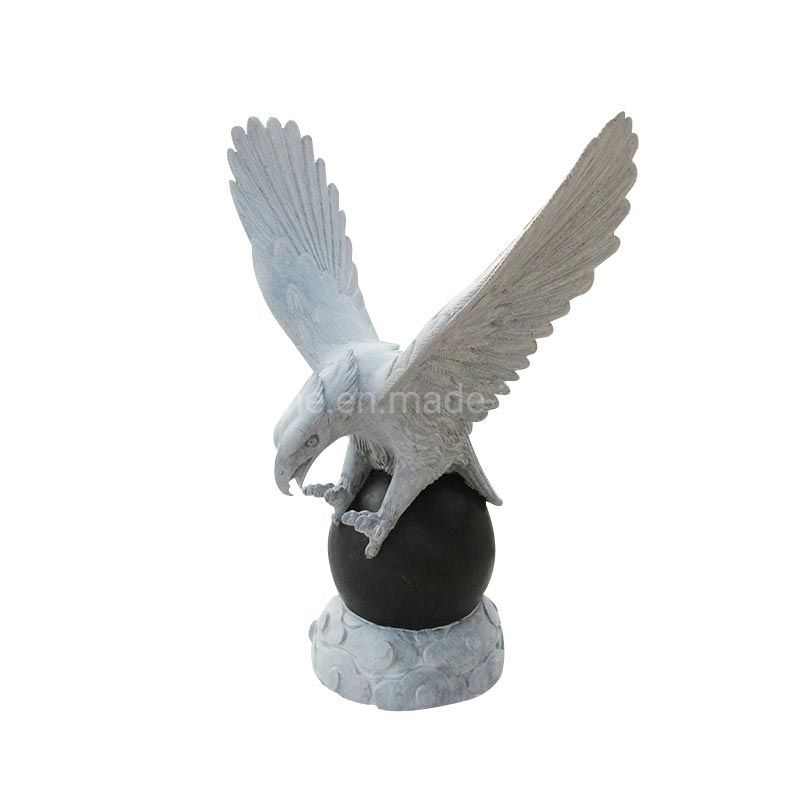 Garden Decor Modern Art Polish Stone Marble Granite Eagle Statue Sculpture with Wings