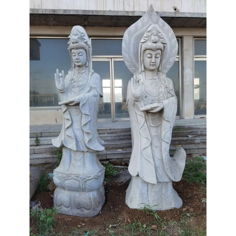 Garden Park Decoration Traditional Religious Stone Carving Buddha Bodhisattva