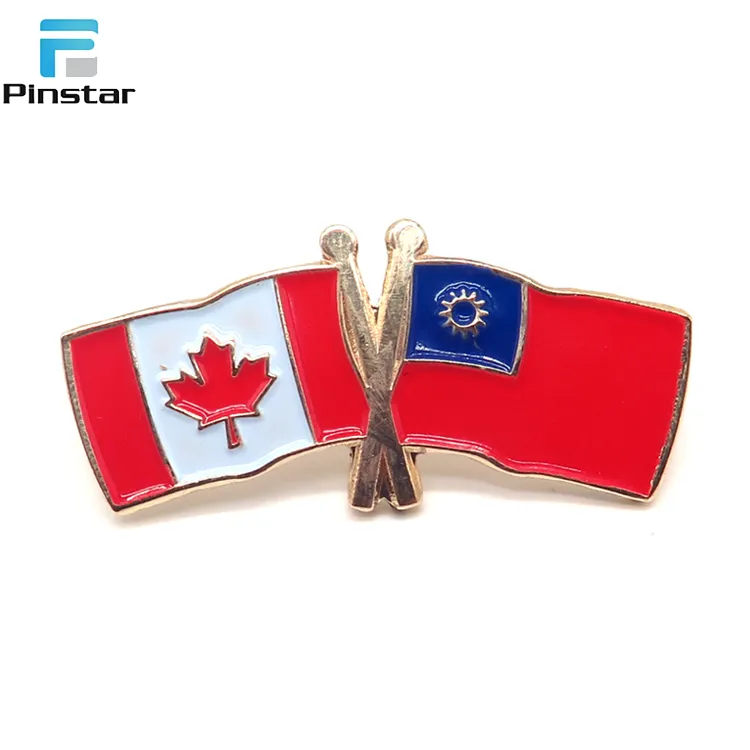 Germany and Ireland Friendship Flags Gold Plated Enamel Pin Badge
