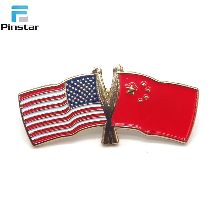 Germany and Ireland Friendship Flags Gold Plated Enamel Pin Badge