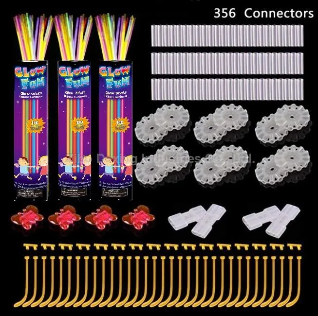 Glow Party Pack 656 PCS Glow Stick Glow In The Dark