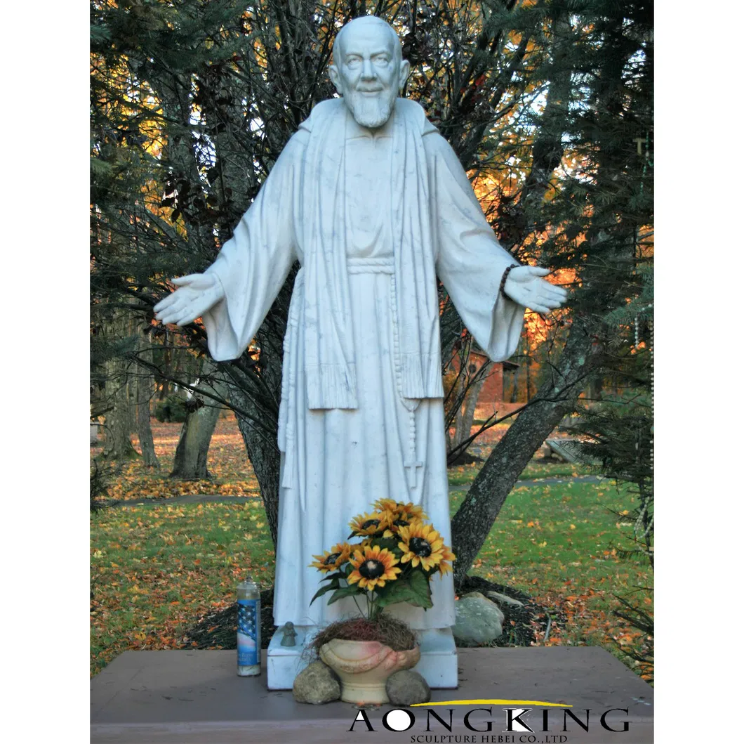 Good Quality Marble Padre Pio Statue Saint Sculptures