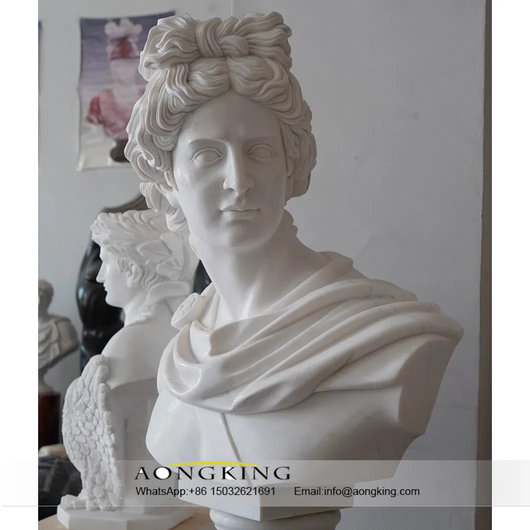 Greek Beauty Goddess Aphrodite Marble Garden Bust Decoration