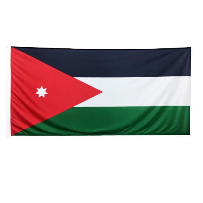 High Quality 150X90cm 3X5FT Digital Printing 100d Polyester Custom Country Jordan Flags