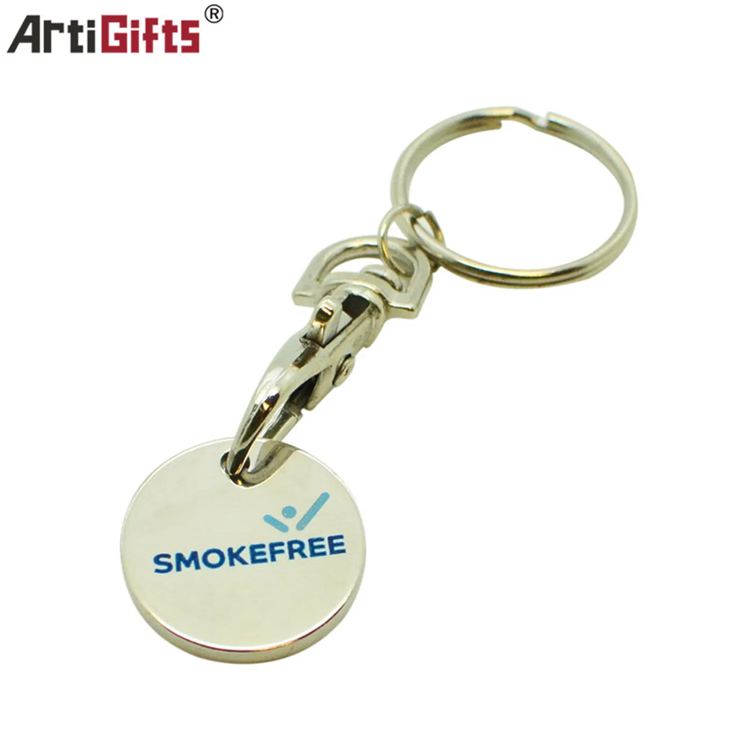 High Quality Metal Trolley Coin with Debossed Logo