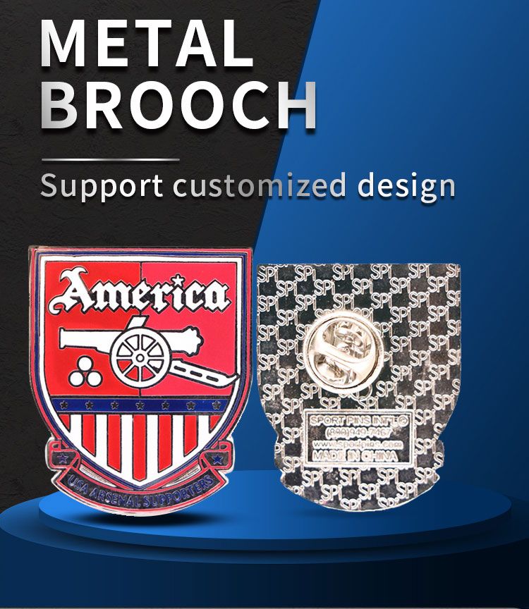 High Quality Suit Pin Police Metal Badge with Starfish Lapel Pin