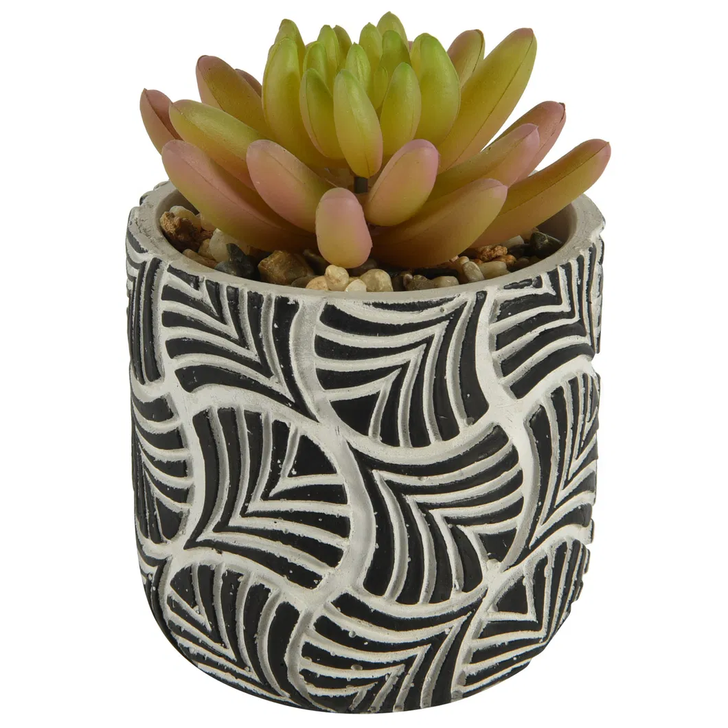High Quality with Artistic Flowerpot PE Meaty Plant Appearance, Used for Interior Decoration