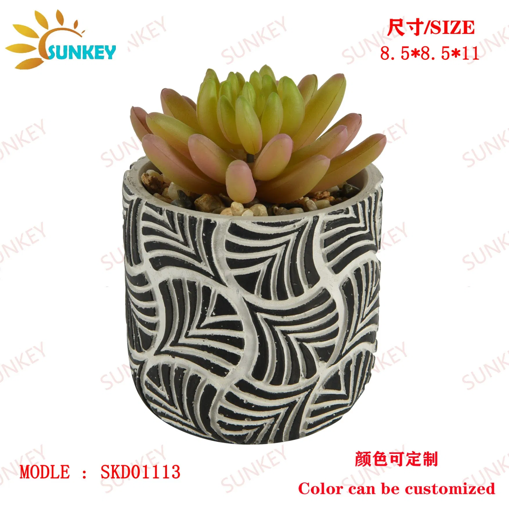 High Quality with Artistic Flowerpot PE Meaty Plant Appearance, Used for Interior Decoration