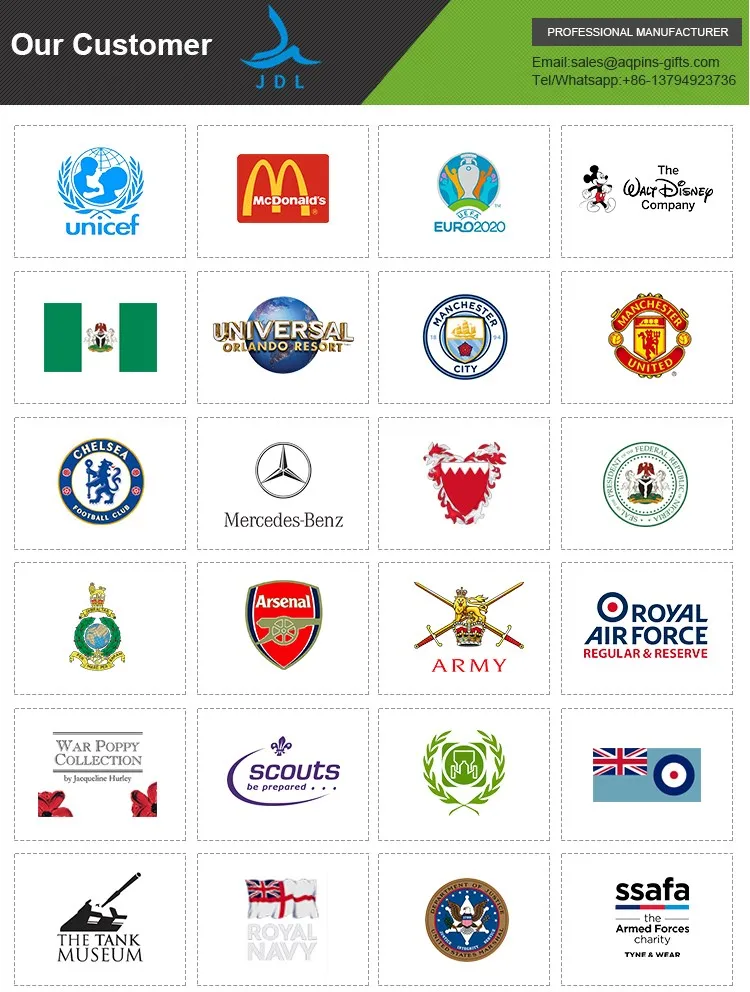 High Quality Zinc Alloy Die Casting Military Items Name Metal Custom Security Police Badges