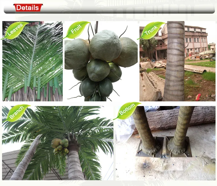 Home Decoration Artificial Outdoor Palm Trees Coconut Palm Tree