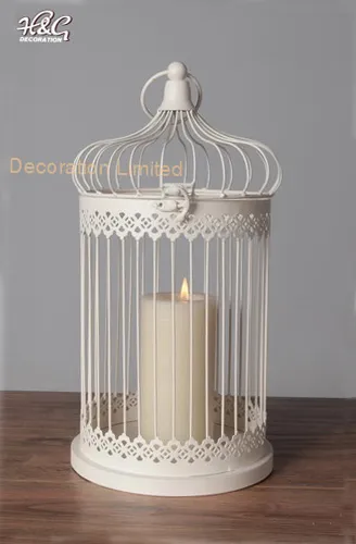 Home Decorative Birdcage Metal Tealight Candle Lantern