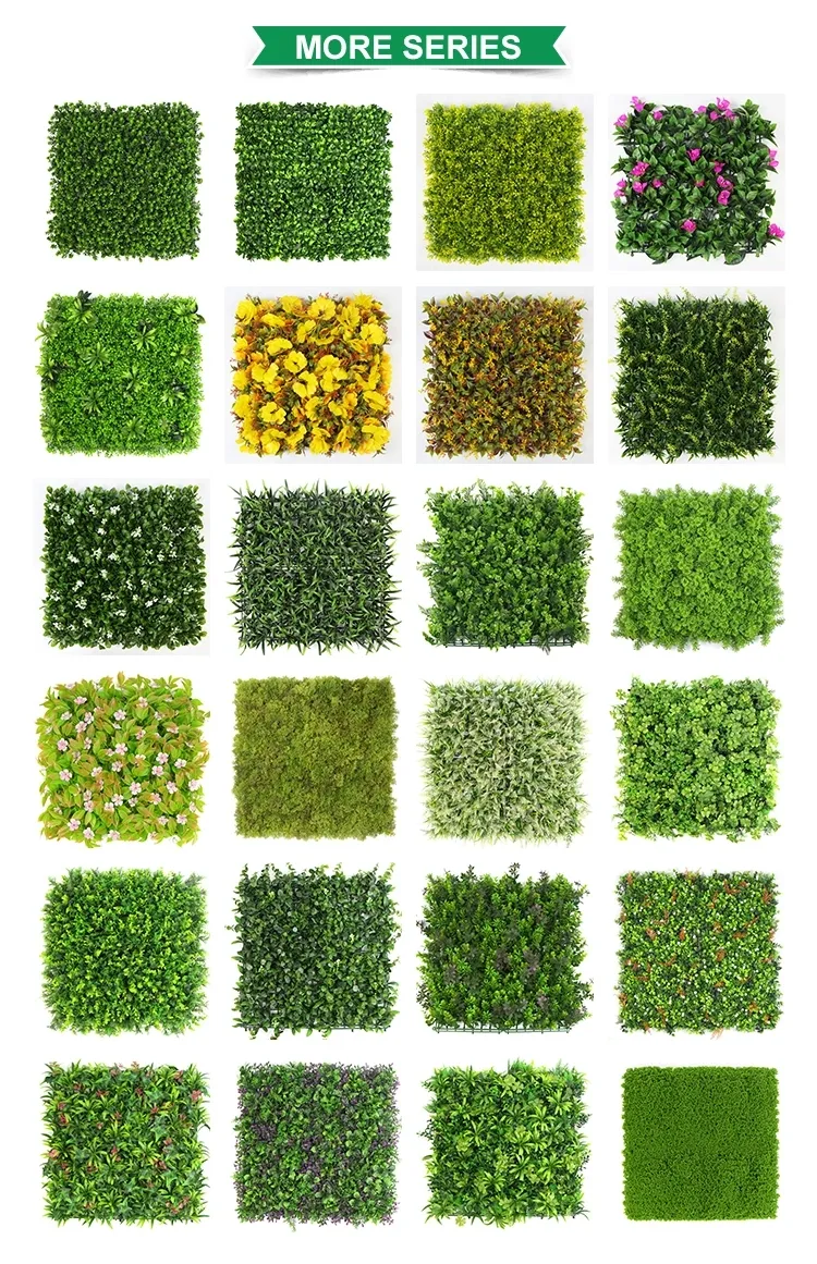 Home Garden Decorative DIY Wall Hanging Grass Plant Fence Foliage Green Wall Artificial Plants for Wall Decoration