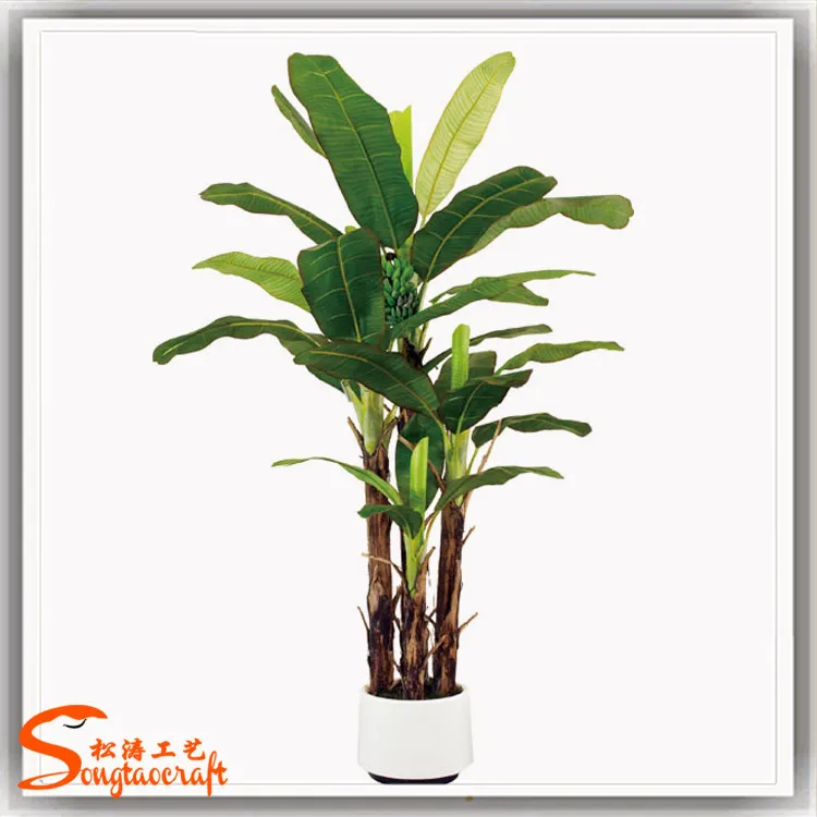 Hot Sale Home Decoration Artificial Plant Banana Potted Bonsai Tree