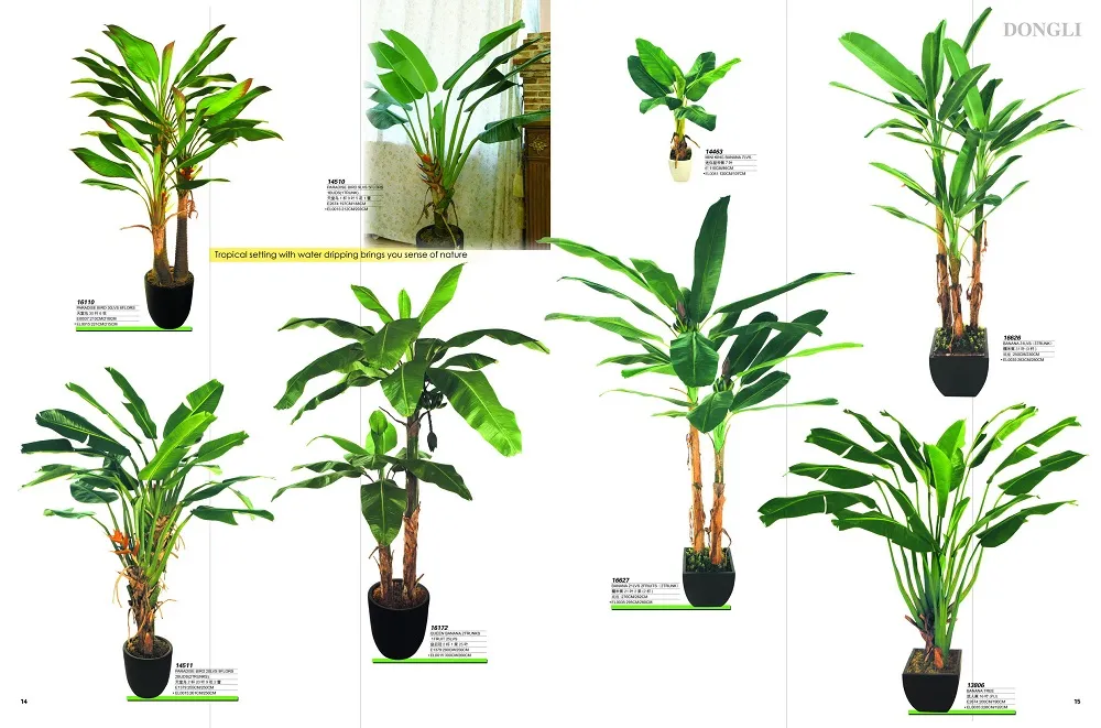 Hot Sale Home Decoration Artificial Plant Banana Potted Bonsai Tree
