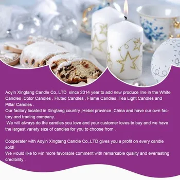 Hot Sell 12g/14G White Color Candles to Iraq +8613126126515