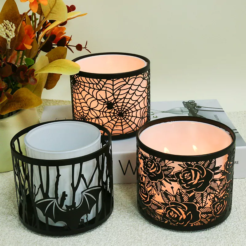 Holiday Decorative Metal Candle Holders