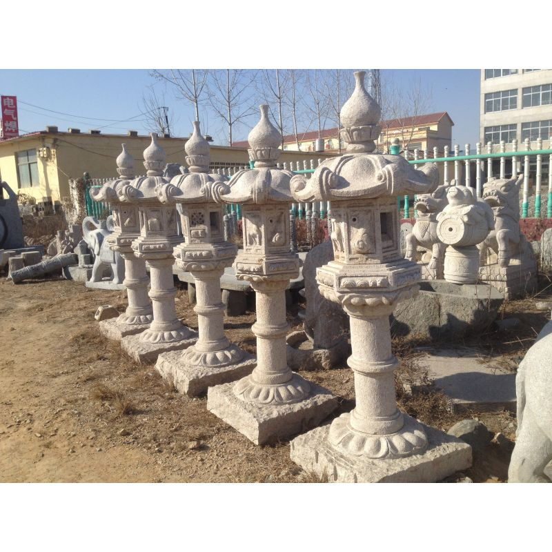 Kasuga Lantern Japanese Style Outdoor Granite Garden Stone Lanterns