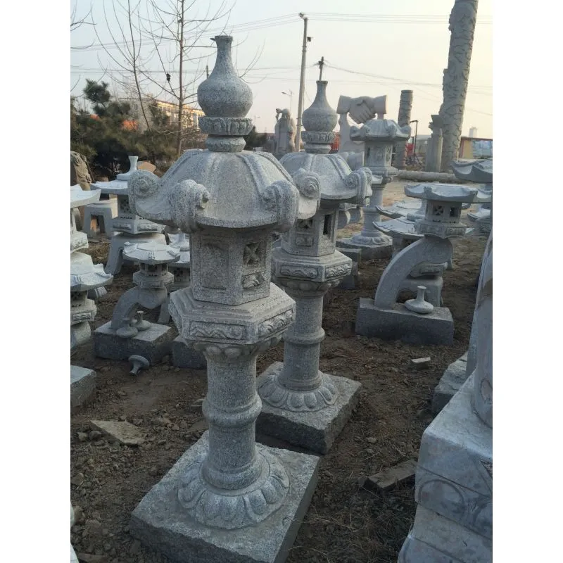 Kasuga Lantern Japanese Style Outdoor Granite Garden Stone Lanterns