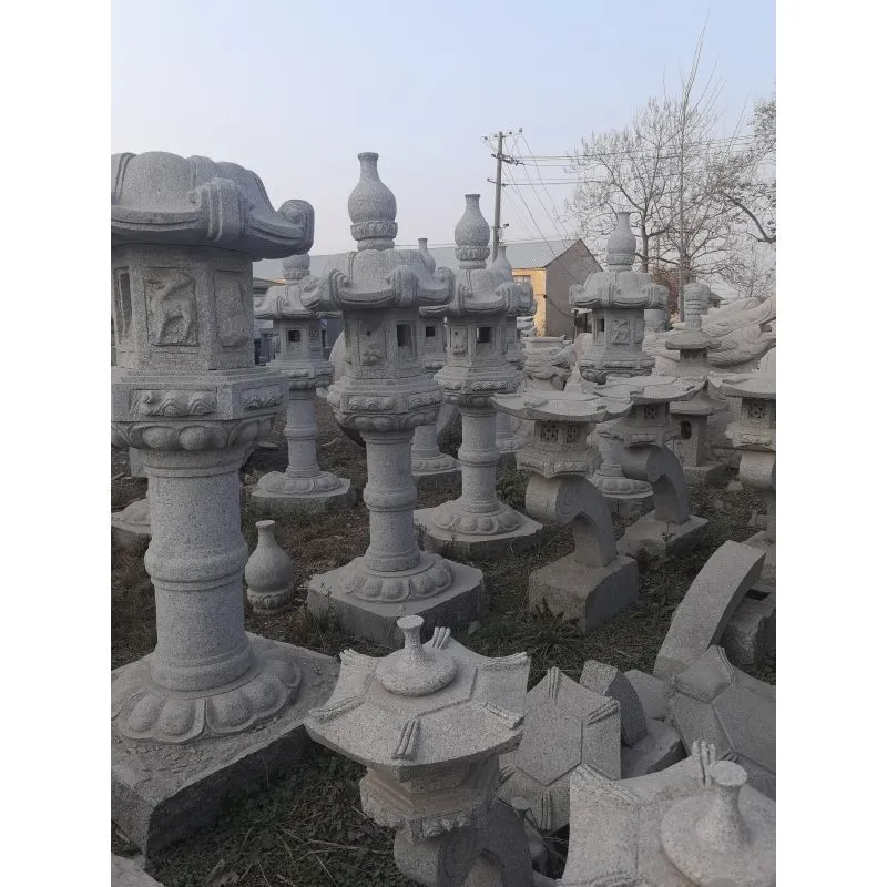 Kasuga Lantern Japanese Style Outdoor Granite Garden Stone Lanterns