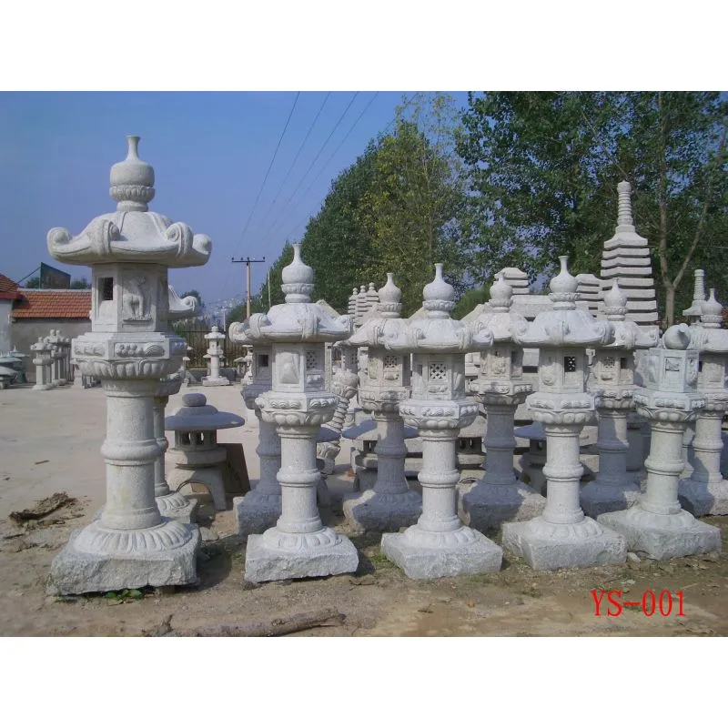 Kasuga Lantern Japanese Style Outdoor Granite Garden Stone Lanterns