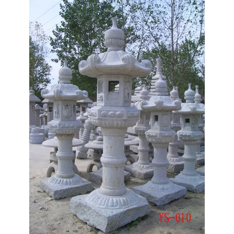 Kasuga Lantern Japanese Style Outdoor Granite Garden Stone Lanterns