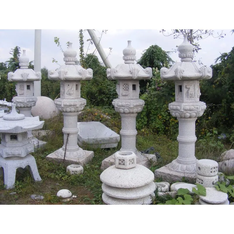 Kasuga Lantern Japanese Style Outdoor Granite Garden Stone Lanterns